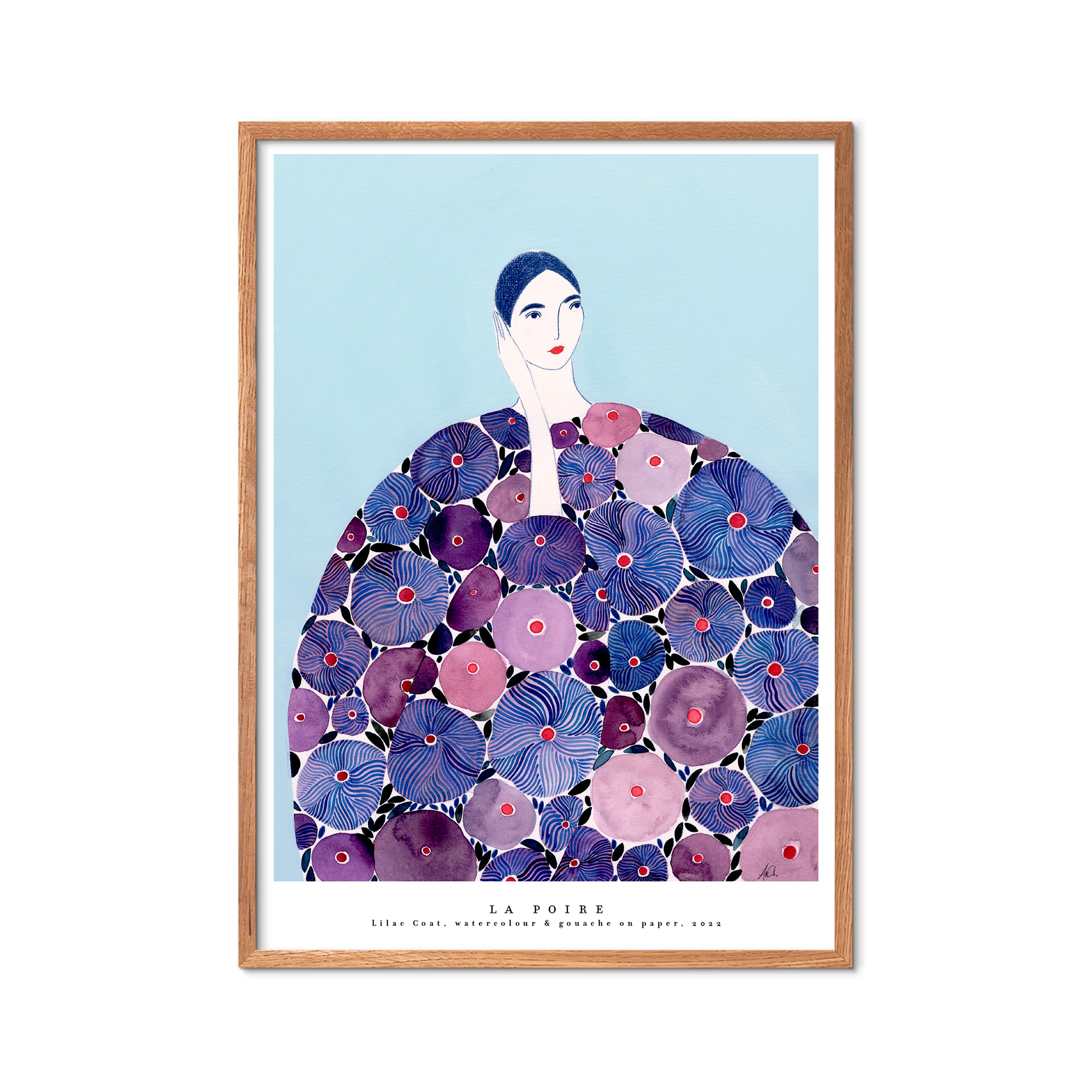 La Poire Lilac Coat plakat - A3